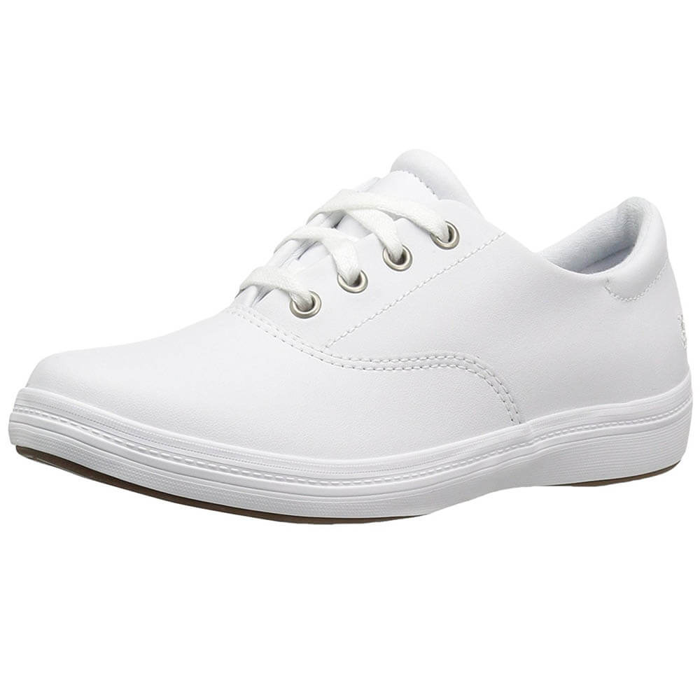 white slip on nursing shoes