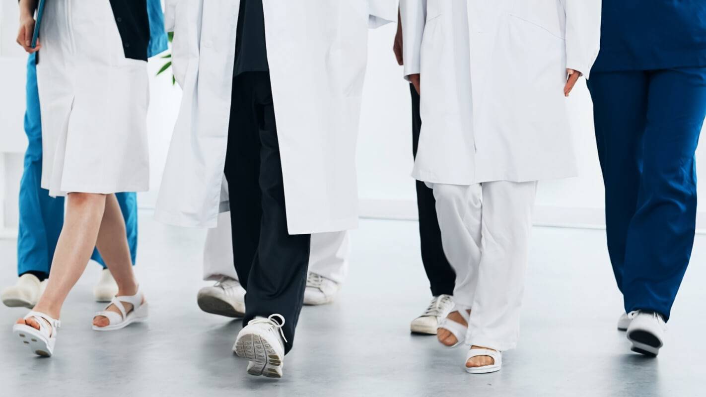 Shoes for healthcare professionals